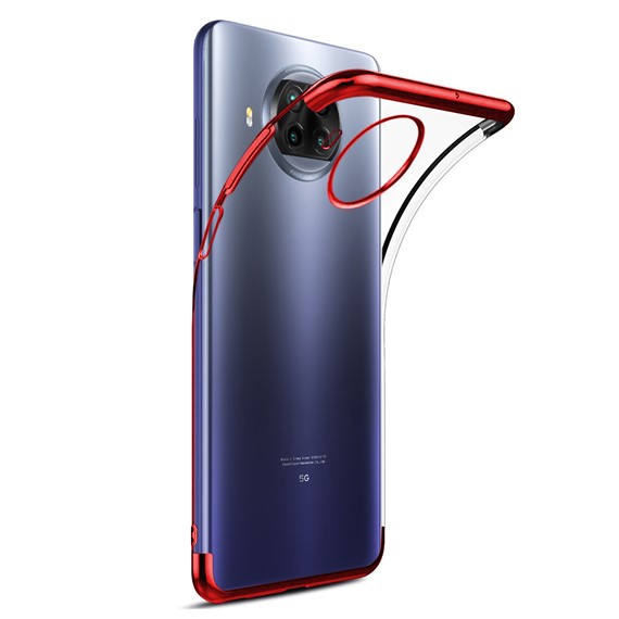 CaseUp Xiaomi Redmi Note 9 Pro 5G Kılıf Laser Glow Kırmızı 1