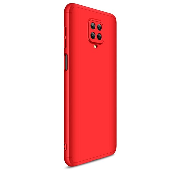 Xiaomi Redmi Note 9 Pro Max Kılıf CaseUp Triple Deluxe Shield Kırmızı 2