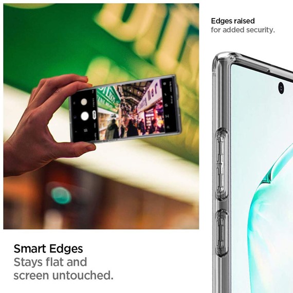 Samsung Galaxy Note 10 CaseUp İnce Şeffaf Silikon Kılıf Beyaz 5