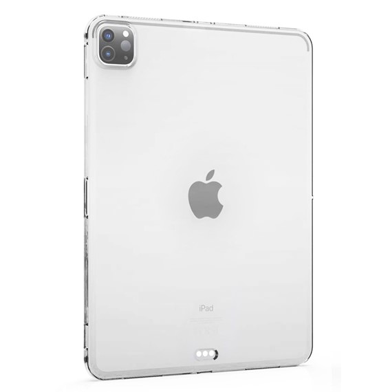 CaseUp Apple iPad Pro 11 2021 3 Nesil Kılıf İnce Şeffaf Silikon Beyaz 2