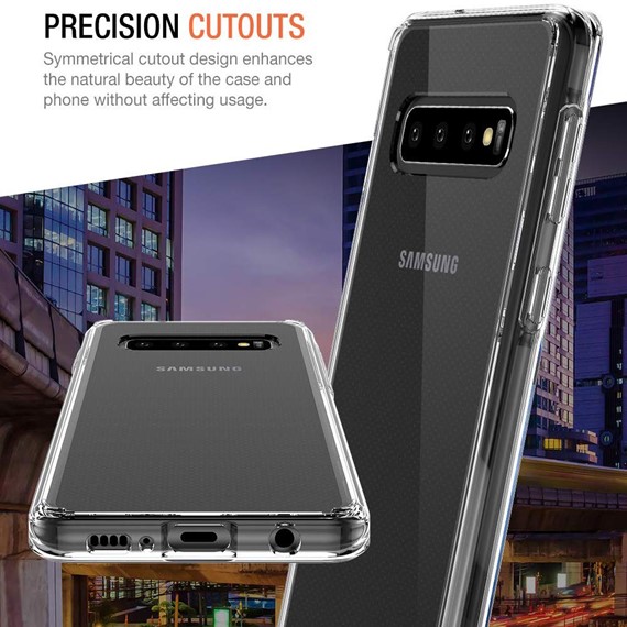 Samsung Galaxy S10 CaseUp İnce Şeffaf Silikon Kılıf Beyaz 4