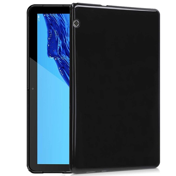 Huawei MediaPad T5 10 CaseUp İnce Şeffaf Silikon Kılıf Siyah 1