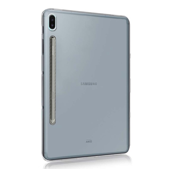 Samsung Galaxy Tab S6 T860 CaseUp İnce Şeffaf Silikon Kılıf Beyaz 2