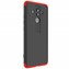 Huawei Mate 10 Pro Kılıf CaseUp Triple Deluxe Shield Siyah Kırmızı
