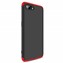 Oppo RX17 Neo Kılıf CaseUp Triple Deluxe Shield Siyah Kırmızı