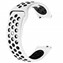 CaseUp Samsung Gear S3 Frontier Kordon Silicone Sport Band Beyaz Siyah