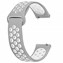 CaseUp Samsung Galaxy Watch 6 Classic 47mm Kordon Silicone Sport Band Gri Beyaz