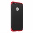 Apple iPhone 8 Kılıf CaseUp Triple Deluxe Shield Siyah Kırmızı 1
