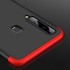 Samsung Galaxy A9 2018 Kılıf CaseUp Triple Deluxe Shield Siyah Kırmızı 4