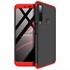 Samsung Galaxy A9 2018 Kılıf CaseUp Triple Deluxe Shield Siyah Kırmızı 5