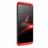 Samsung Galaxy S9 Kılıf CaseUp Triple Deluxe Shield Siyah Kırmızı 1