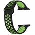 CaseUp Apple Watch SE 2022 40mm Kordon Silicone Sport Band Siyah Yeşil 1