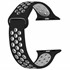 Apple Watch SE 44mm CaseUp Silicone Sport Band Kordon Kayış Siyah Koyu Gri 1