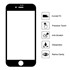 Apple iPhone 8 Plus Plus CaseUp Kavisli Kırılmaz Ekran Koruyucu Siyah 3