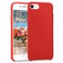 CaseUp Apple iPhone SE 2022 Kılıf Slim Liquid Silicone Kırmızı 1