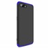 Oppo RX17 Neo Kılıf CaseUp Triple Deluxe Shield Siyah Mavi 1