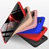 Oppo RX17 Neo Kılıf CaseUp Triple Deluxe Shield Siyah Kırmızı 4