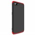 Oppo RX17 Neo Kılıf CaseUp Triple Deluxe Shield Siyah Kırmızı 1
