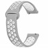 CaseUp Samsung Galaxy Watch 4 Classic 42mm Kordon Silicone Sport Band Gri Beyaz 1