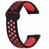 CaseUp Huawei Watch GT3 42mm Kordon Silicone Sport Band Siyah Kırmızı 1