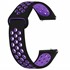 CaseUp Huawei Watch 3 Kordon Silicone Sport Band Siyah Mor 1