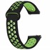 CaseUp Huawei Watch GT3 42mm Kordon Silicone Sport Band Siyah Yeşil 1