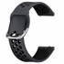 Oppo Watch 46mm CaseUp Silicone Sport Band Siyah Gümüş Pimli 1