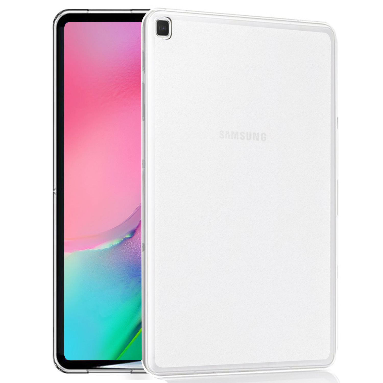 Samsung Galaxy Tab A8 T290 CaseUp İnce Şeffaf Silikon Kılıf Beyaz