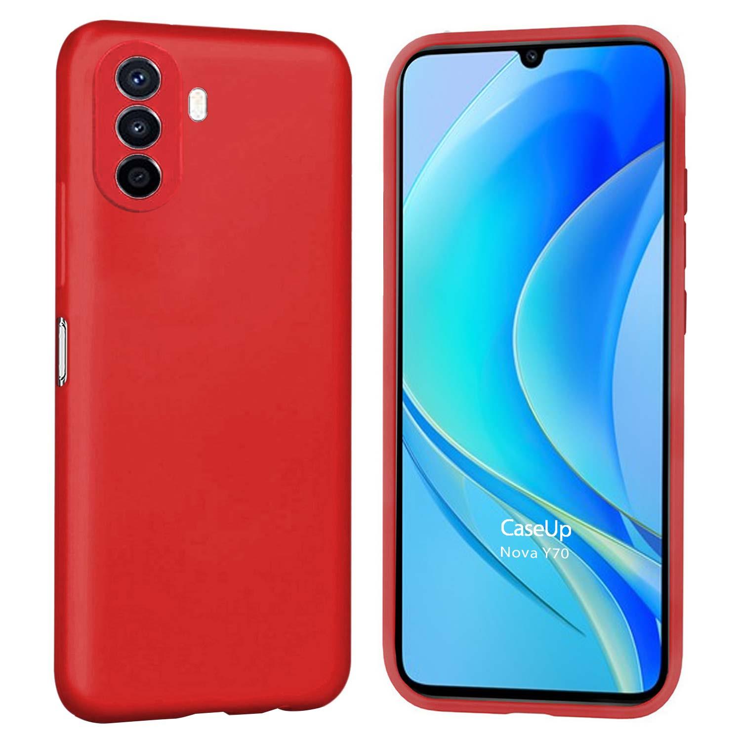 CaseUp Huawei Nova Y70 Kılıf Matte Surface Kırmızı