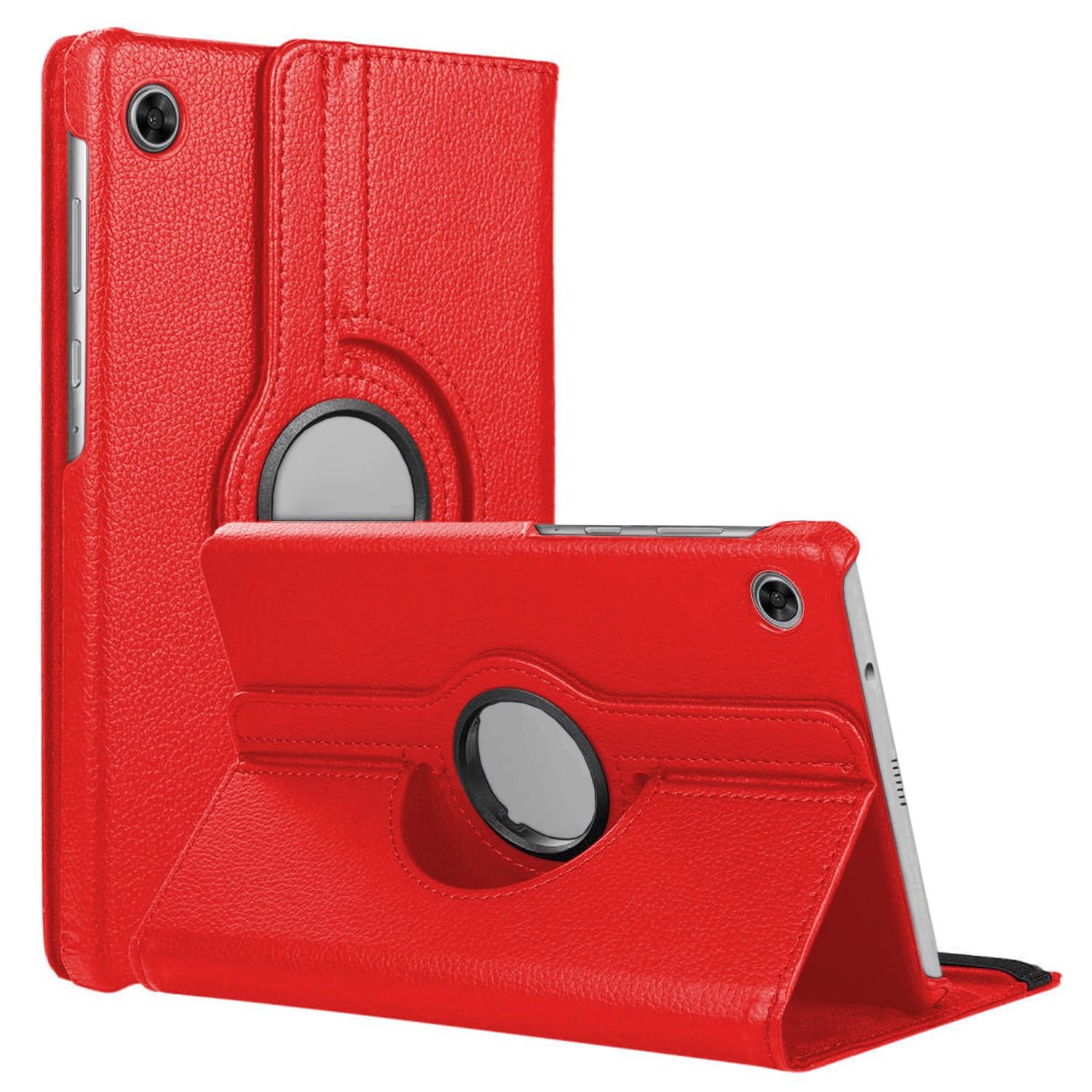 CaseUp Samsung Galaxy Tab A9 Plus Kılıf 360 Rotating Stand Kırmızı