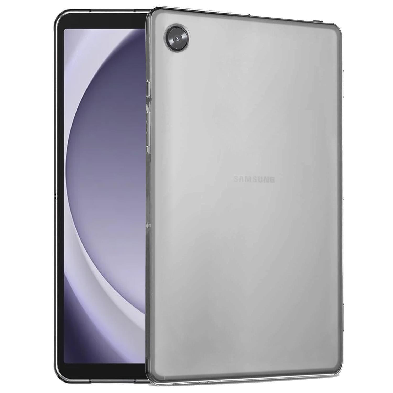 CaseUp Samsung Galaxy Tab A9 Plus Kılıf İnce Şeffaf Silikon Beyaz