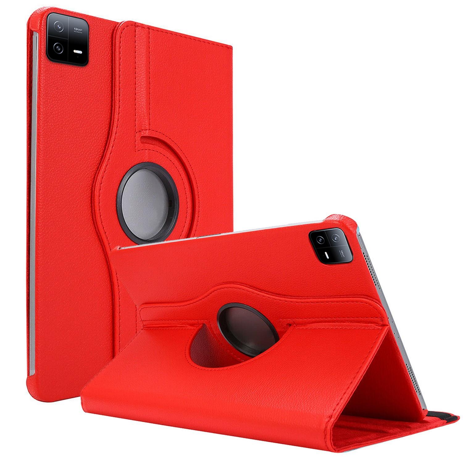 CaseUp Xiaomi Pad 6 Kılıf 360 Rotating Stand Kırmızı