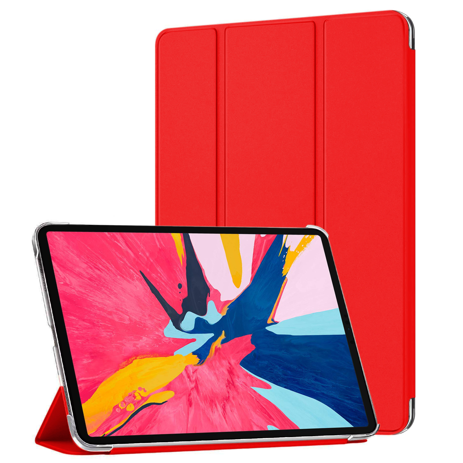 Apple iPad Pro 12 9 2018 Kılıf CaseUp Smart Protection Kırmızı