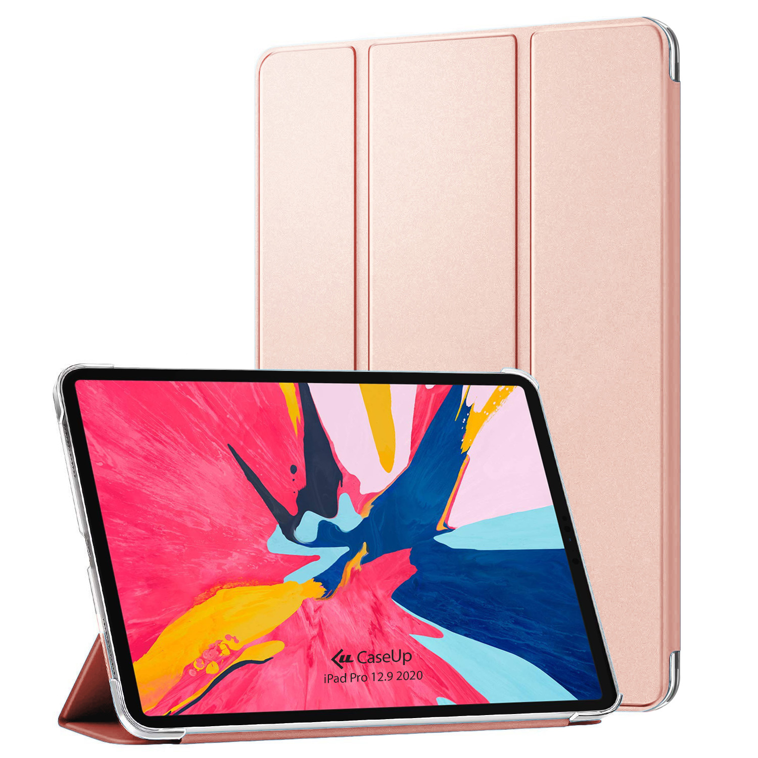 Apple iPad Pro 12 9 2020 4 Nesil Kılıf CaseUp Smart Protection Rose Gold